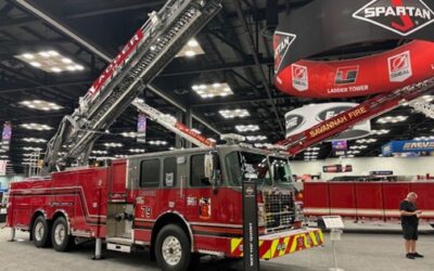 Spartan Showcases S-180 Aerial and Pumper Series,105’ TDA, Spartan Fire Chassis and more at FDIC 2026